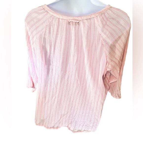 Lane Bryant Pale Pink Striped Top - Picture 2 of 5